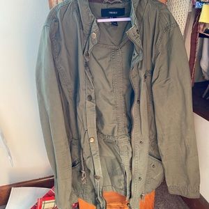 Green bomber jacket